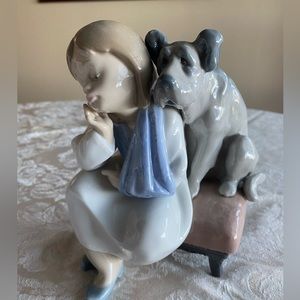 RETIRED 1998 ‘WE CAN’T PLAY LLADRO’ PORCELAIN FIGURINE-Item#01005706